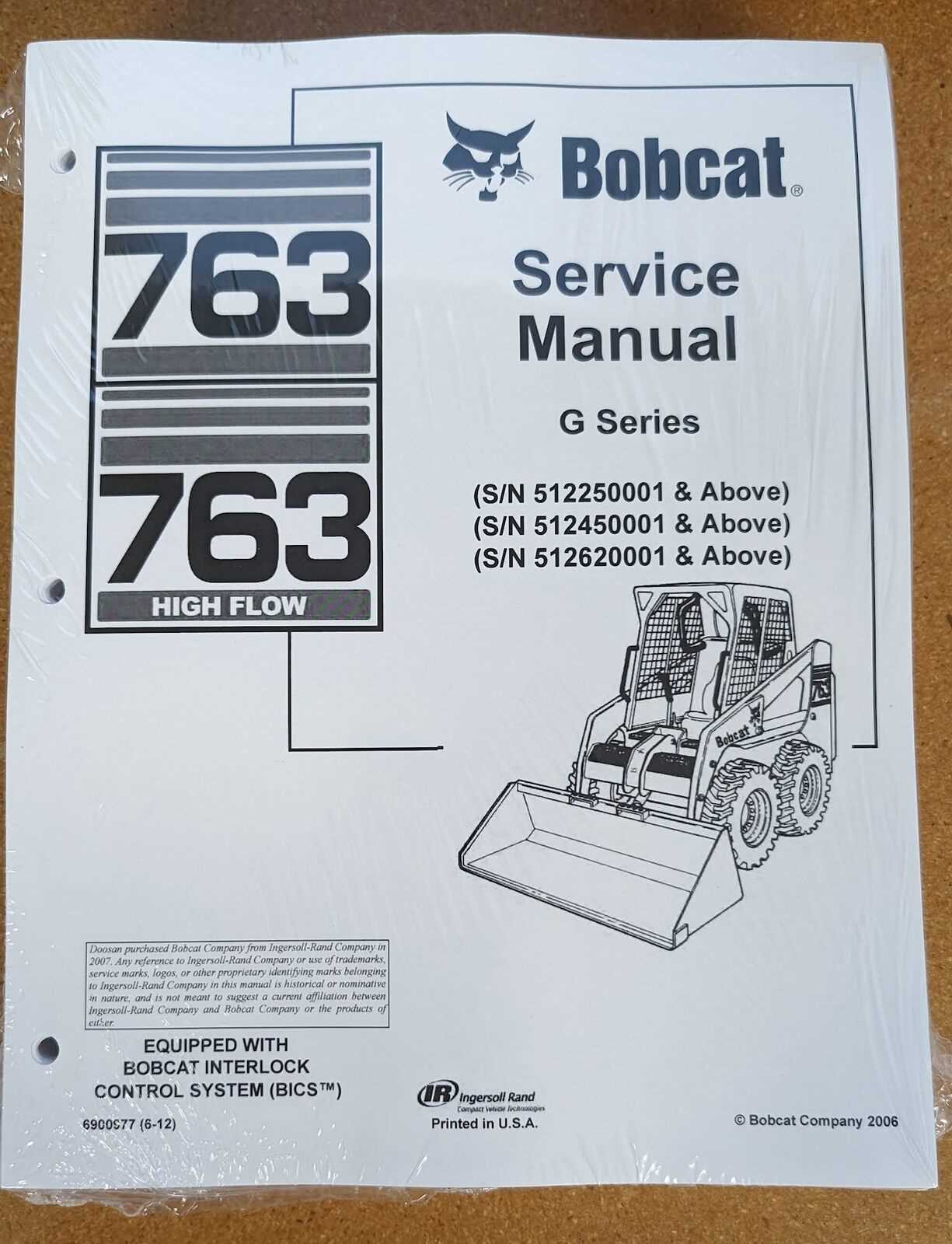 bobcat 763 owners manual