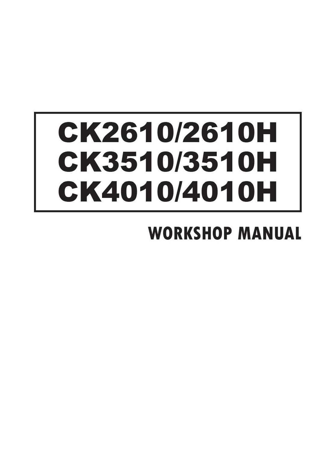 kioti ck2610 owners manual