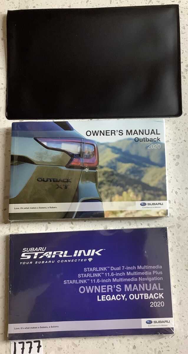 subaru outback 2020 owners manual