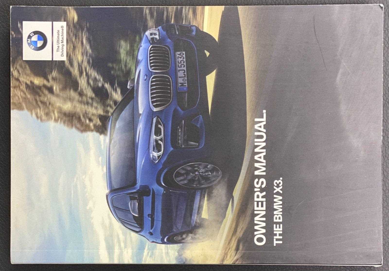 2018 bmw x3 owners manual