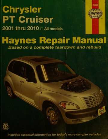 2010 pt cruiser owners manual