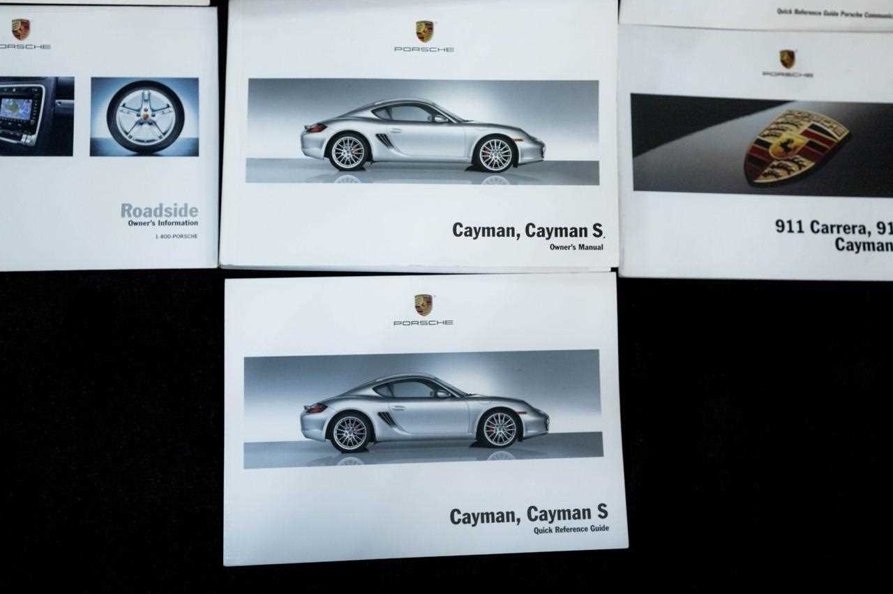 2007 porsche cayman s owners manual