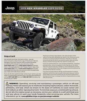 2019 jeep wrangler owners manual