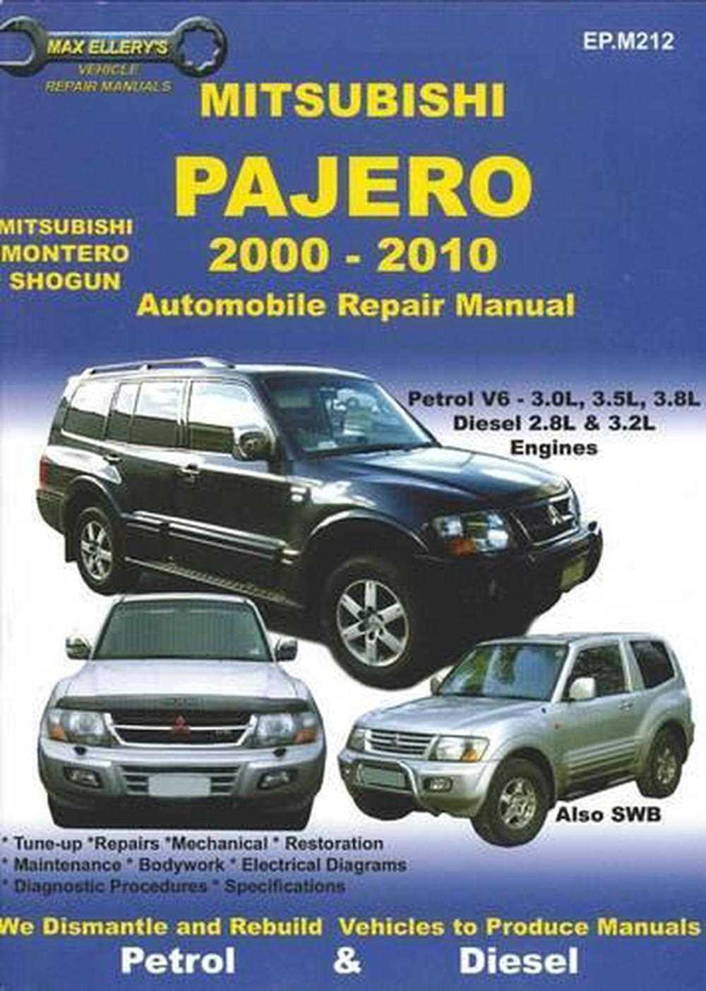 mitsubishi montero owners manual