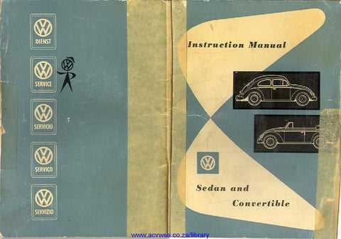 1962 vw beetle owners manual