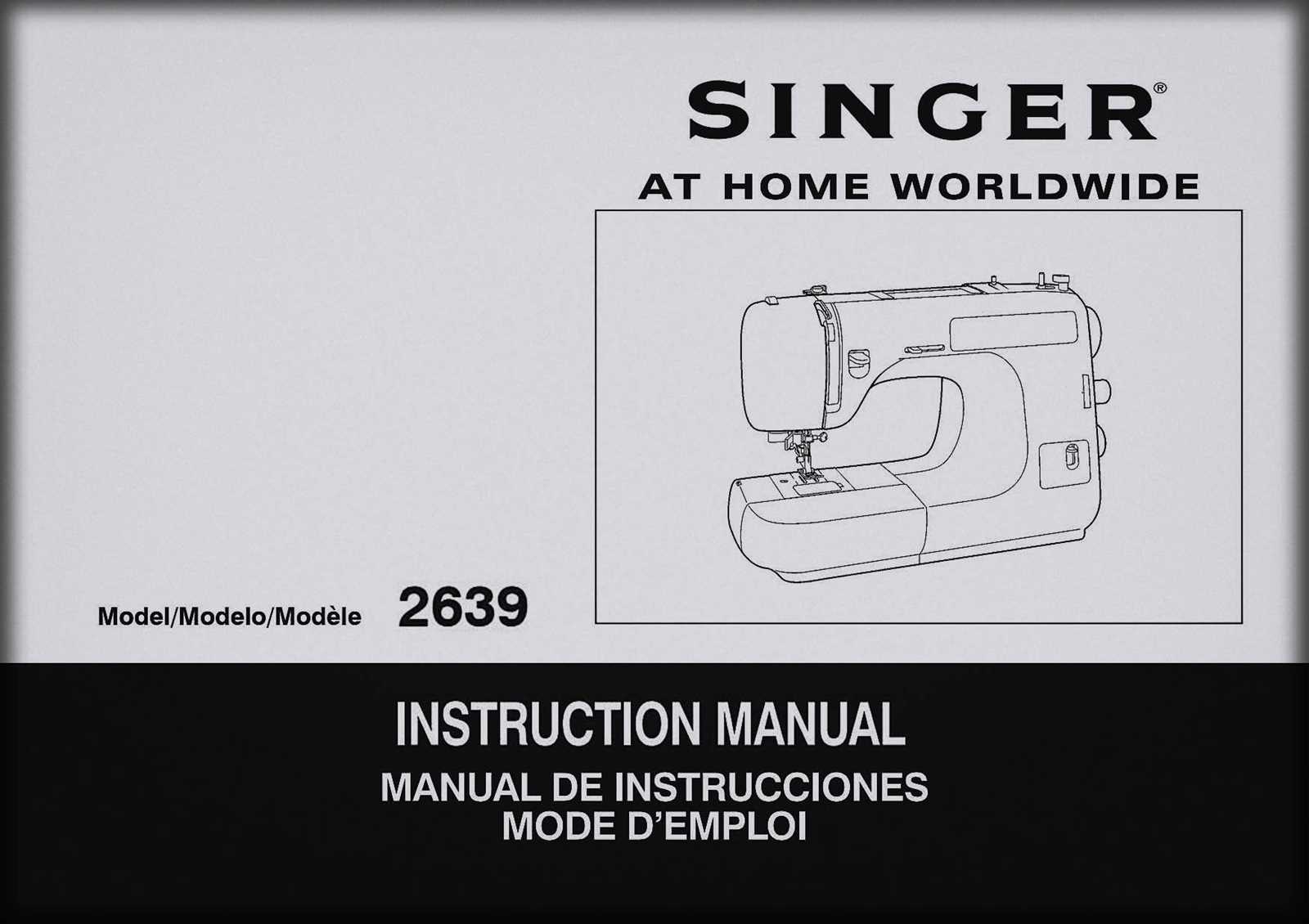 singer sewing machine model 2662 owner manual