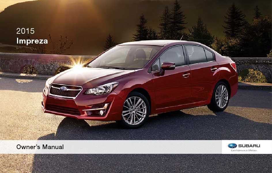 2015 subaru impreza hatchback owners manual