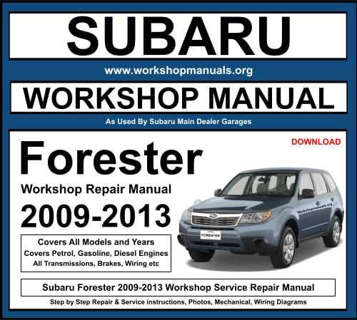 2002 subaru forester owners manual