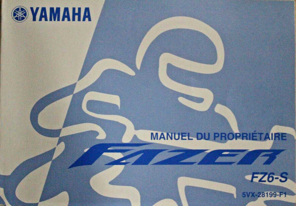 2005 yamaha fz6 owners manual