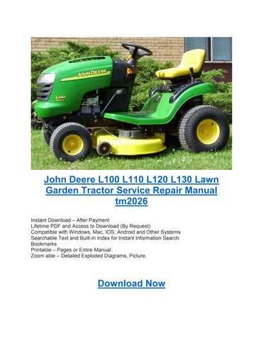 john deere l110 owners manual