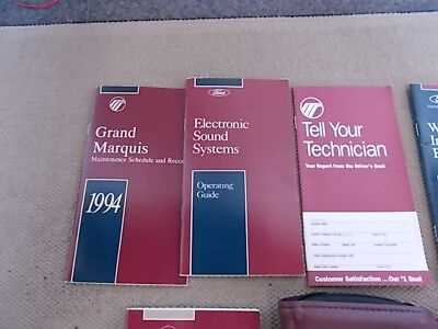 1994 mercury grand marquis owners manual