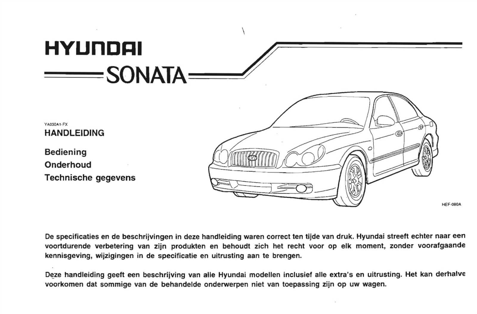 hyundai sonata owners manual