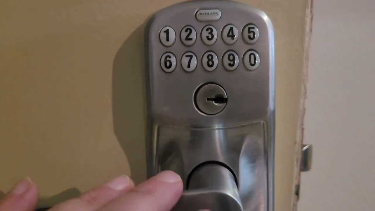 schlage keypad lock owners manual