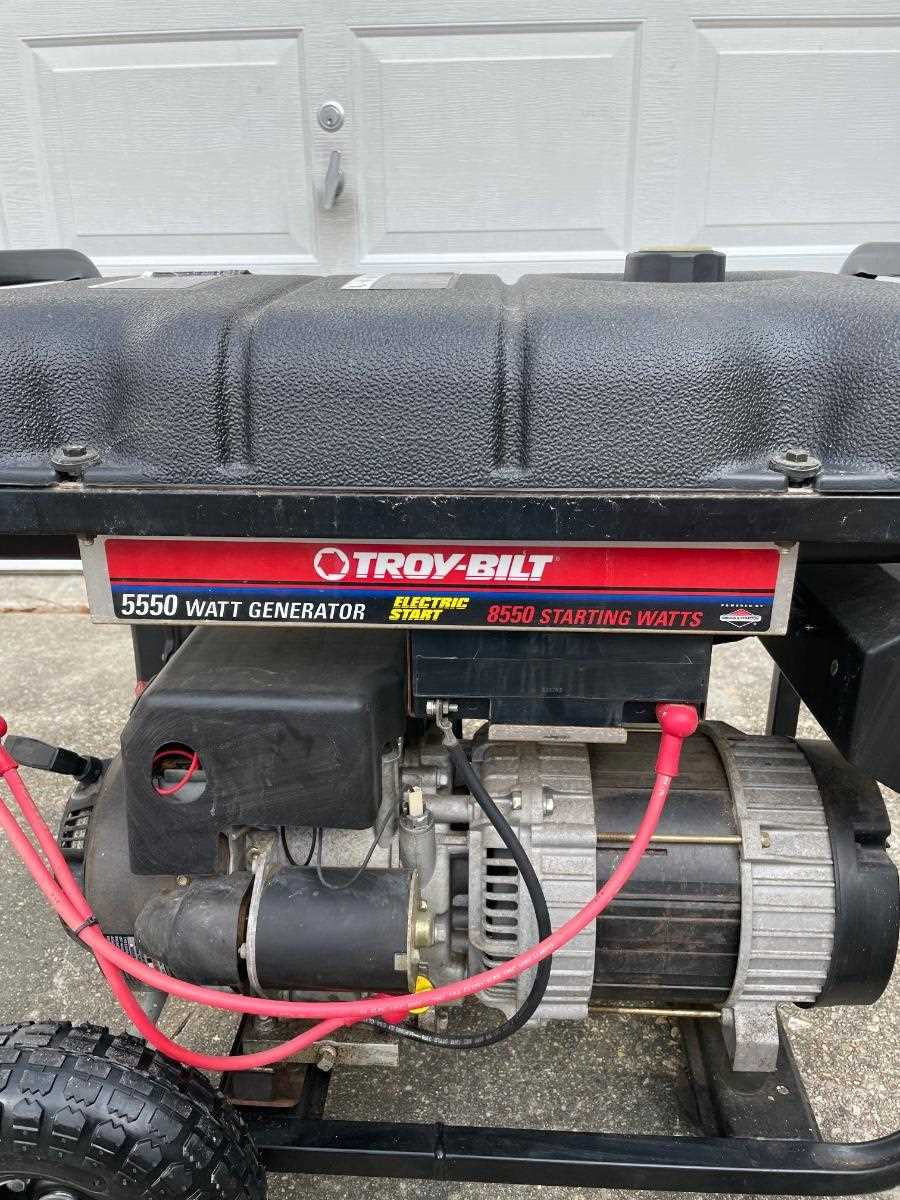 troy bilt 5550 watt generator owners manual