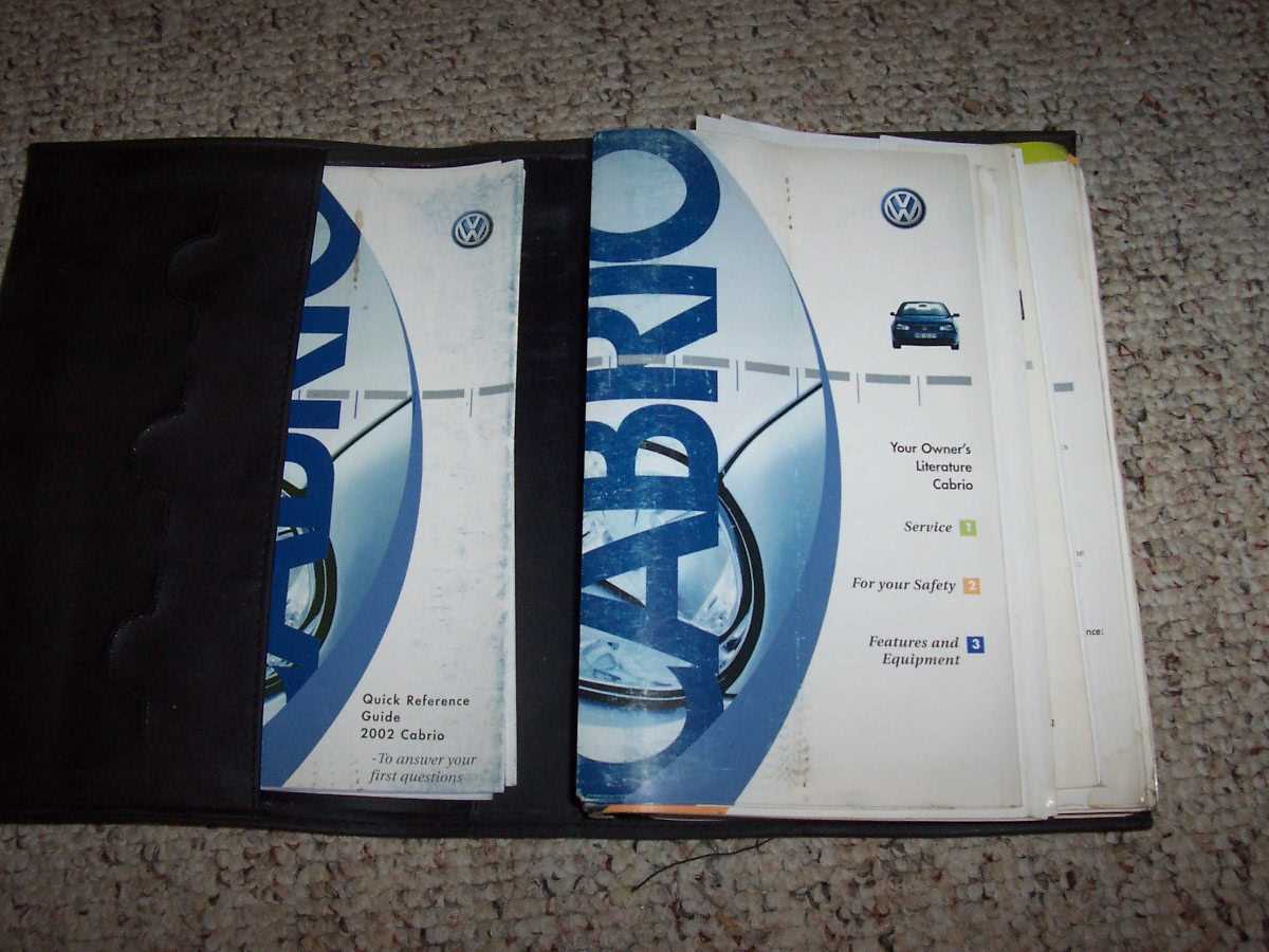 2002 vw cabrio owners manual