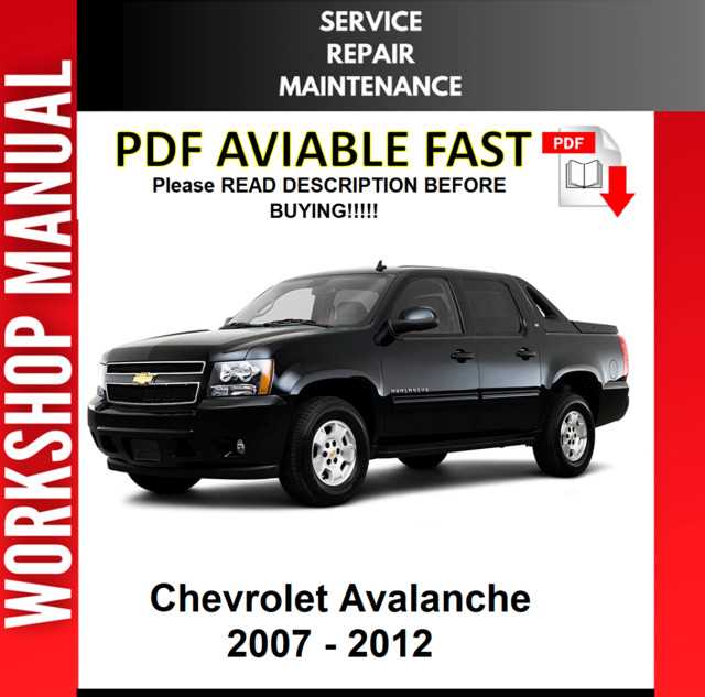 2008 chevy avalanche owners manual