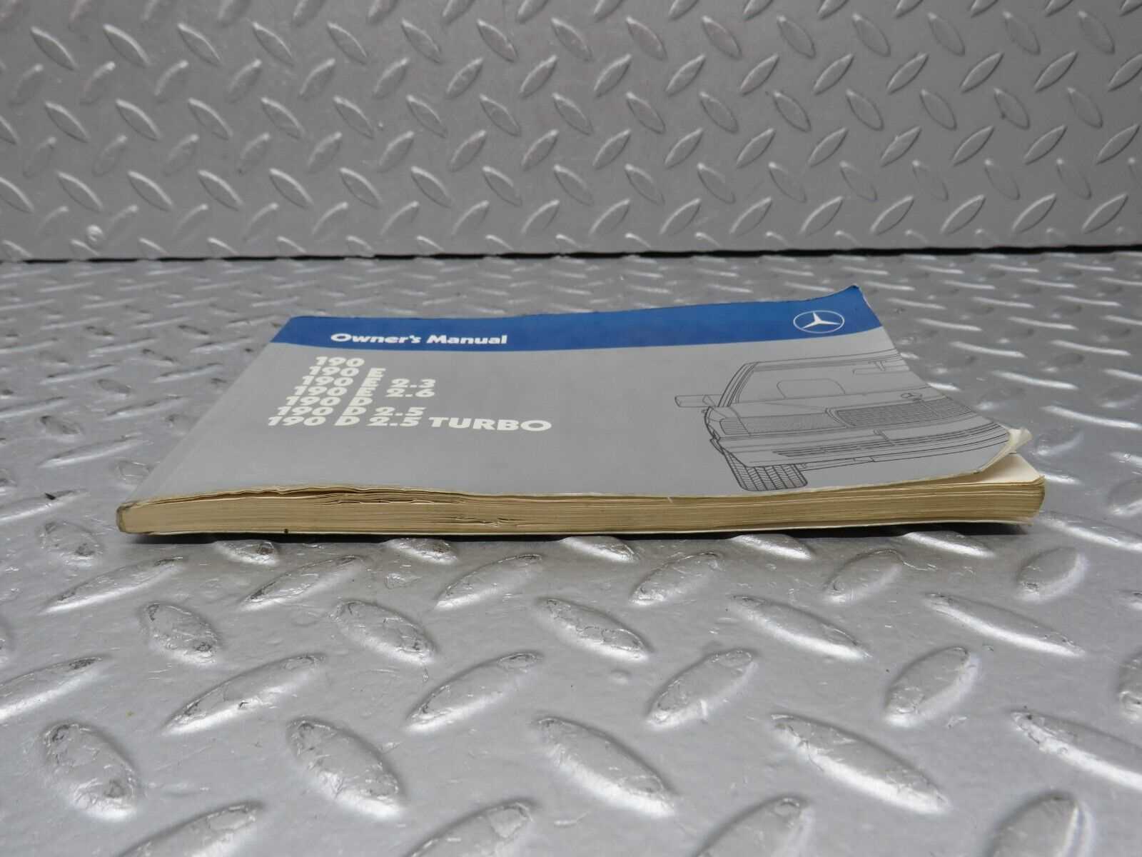 mercedes 190e owners manual