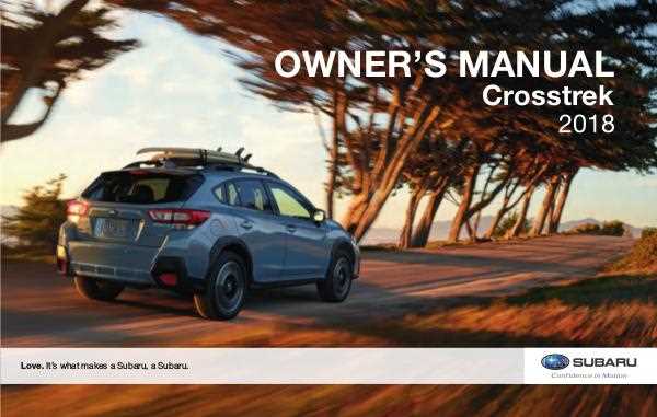 2023 subaru crosstrek owners manual