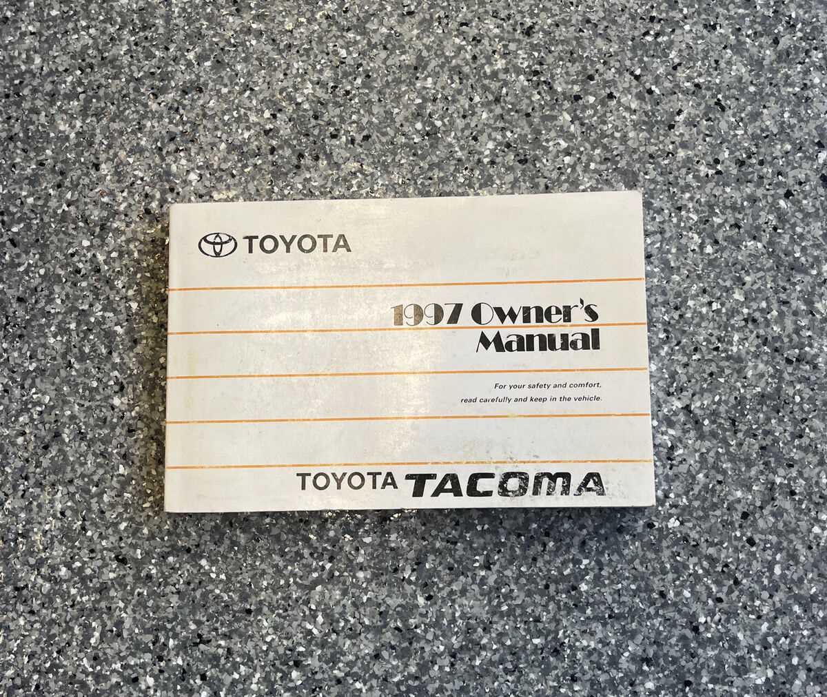 1997 toyota tacoma owners manual