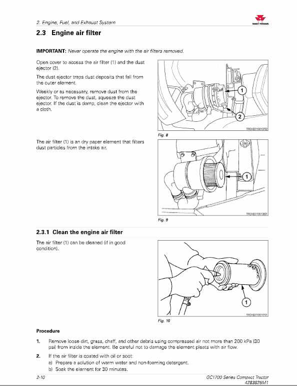 massey ferguson gc1723e owners manual