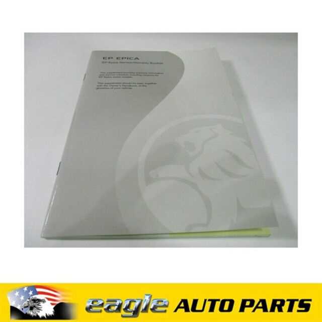 holden epica owners manual