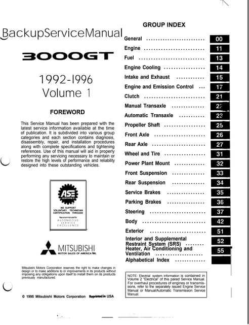 1992 dodge stealth owners manual