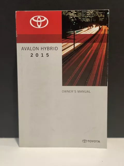 2015 toyota avalon hybrid owners manual