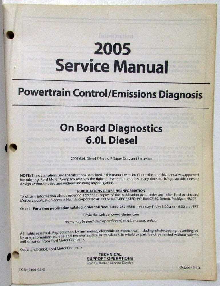 6.0 powerstroke owners manual