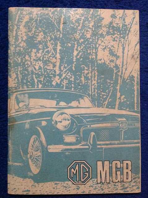 1972 mgb owners manual