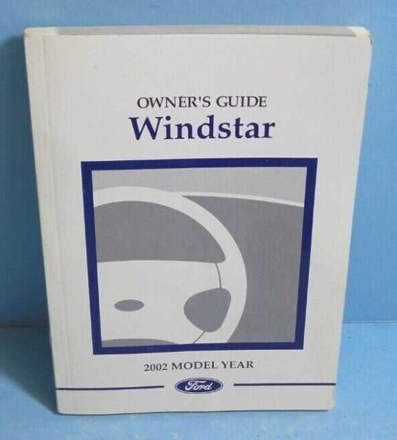 2002 ford windstar owners manual