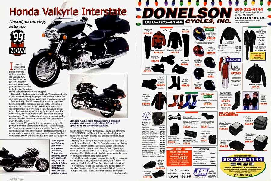 1999 honda valkyrie interstate owners manual