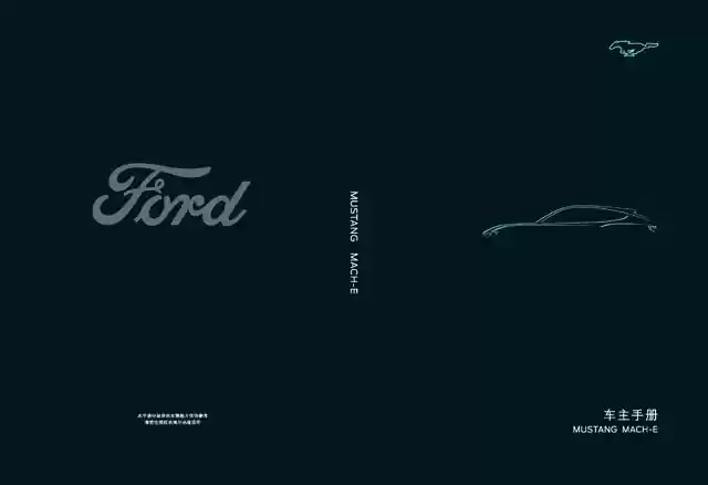 ford mustang mach e owners manual