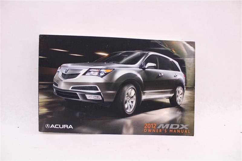 2012 acura mdx owners manual