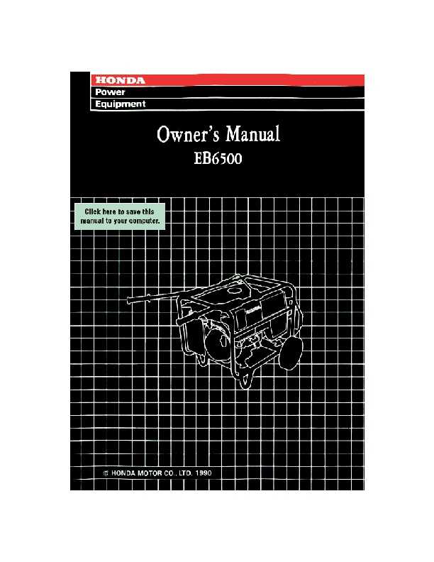 honda em6500sx owners manual