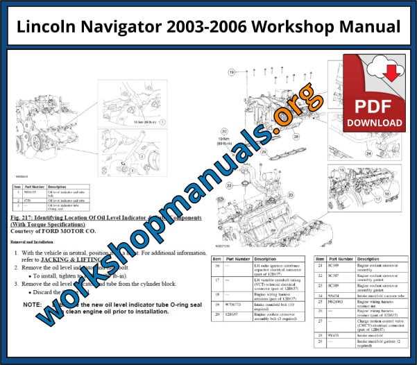 03 lincoln navigator owners manual