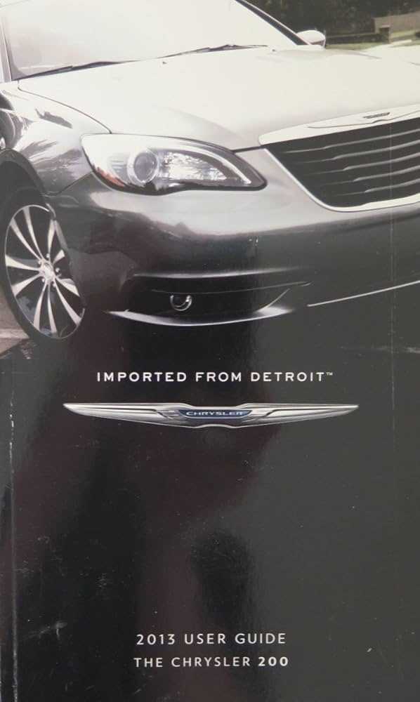 2013 chrysler 200 owners manual