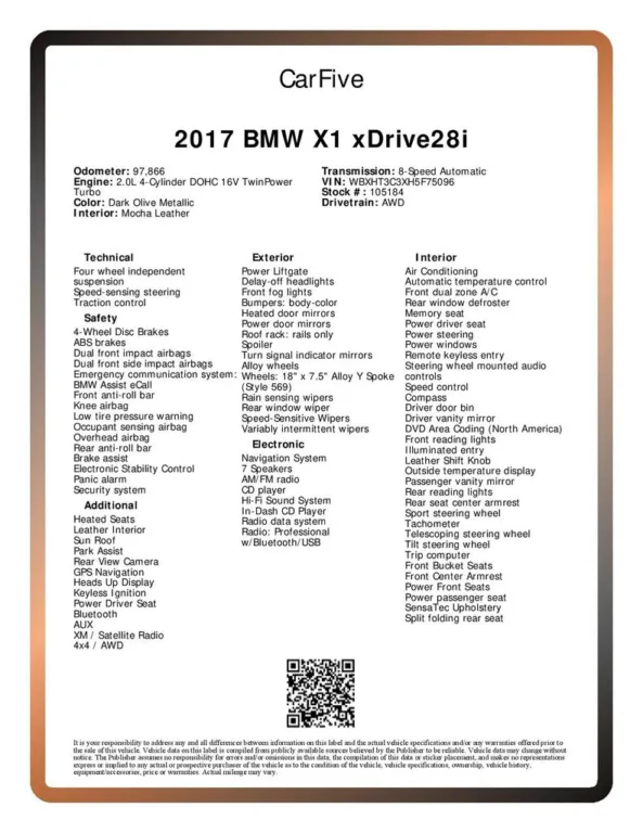 2017 bmw x1 owners manual