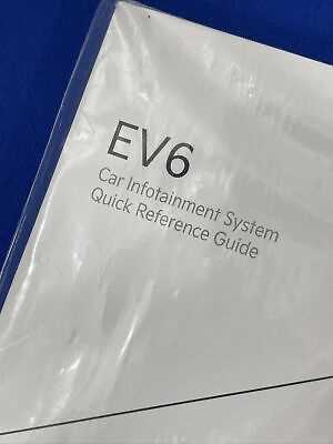 kia ev6 owners manual
