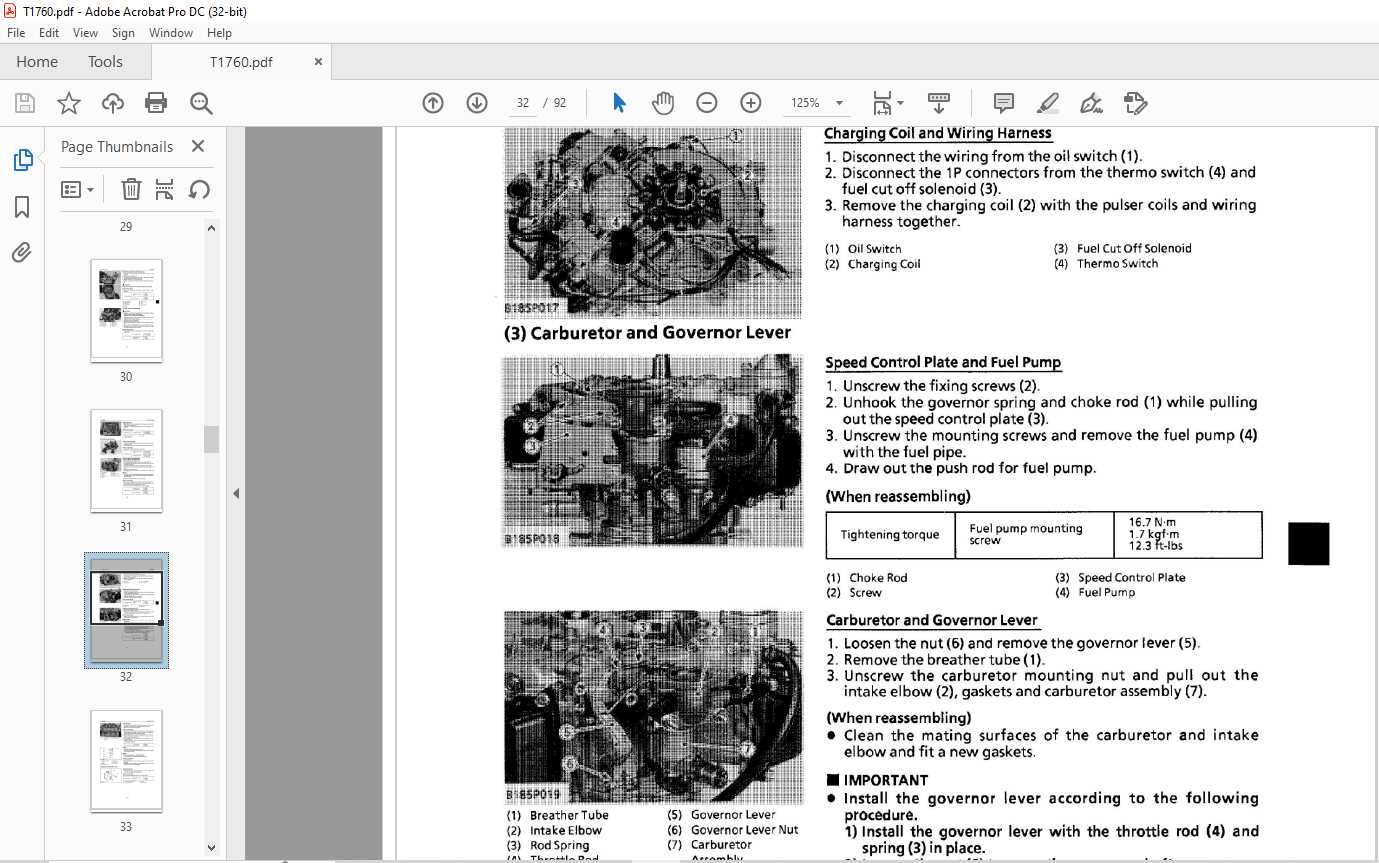 kubota t1760 owners manual