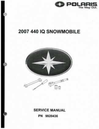 polaris snowmobile owners manual