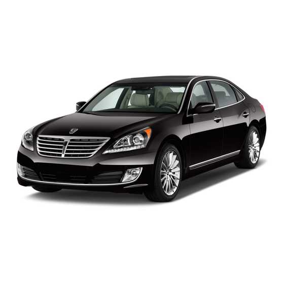 2014 hyundai equus owners manual