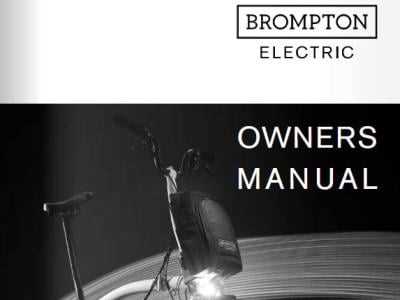 electric bike owners manual