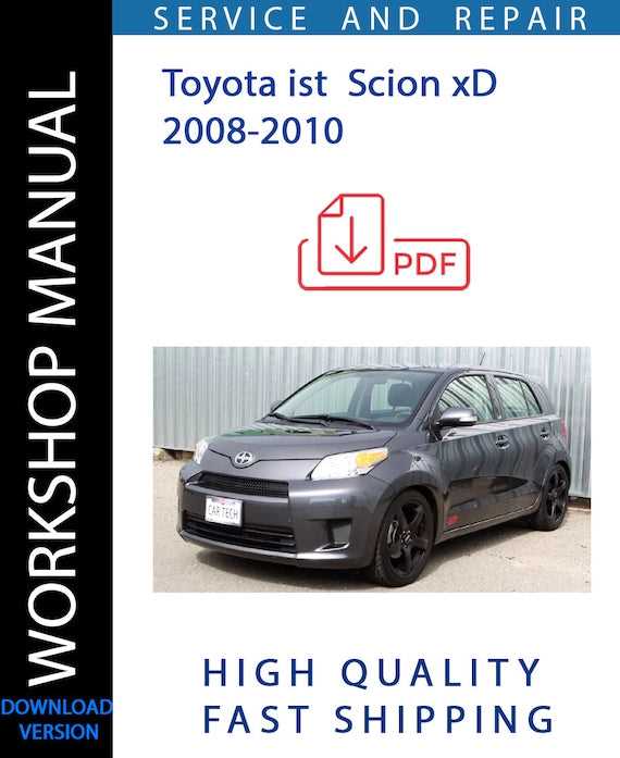 2009 scion xd owners manual