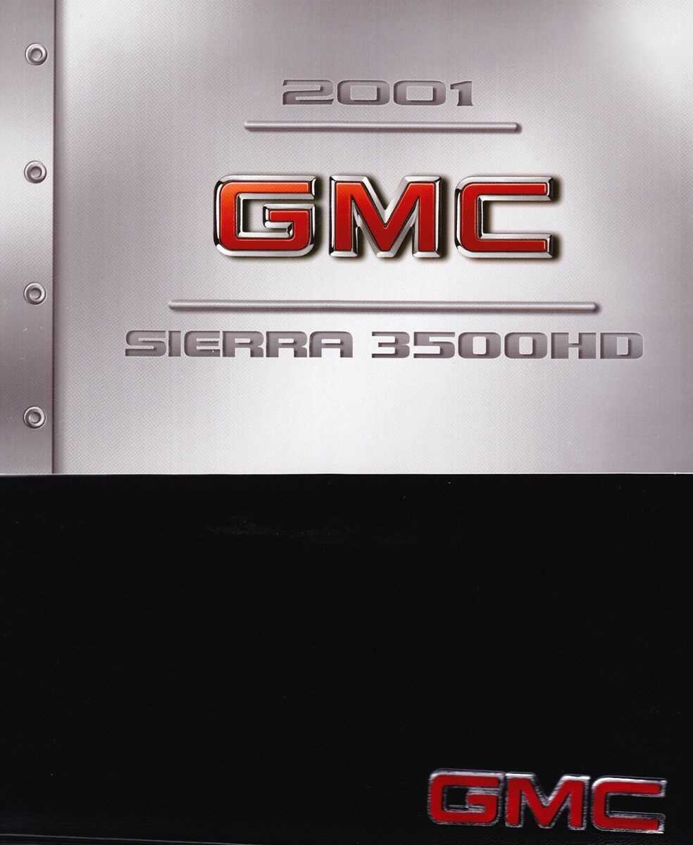 2001 gmc sierra owners manual