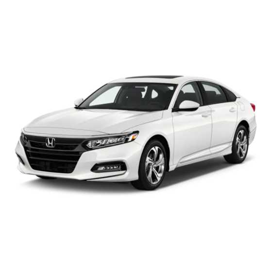 2018 accord owners manual