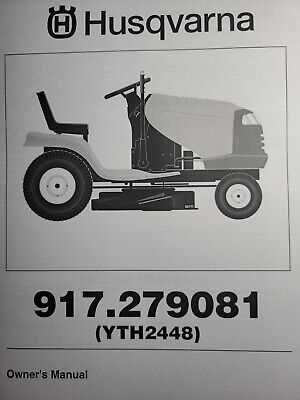 husqvarna yth2448 owners manual