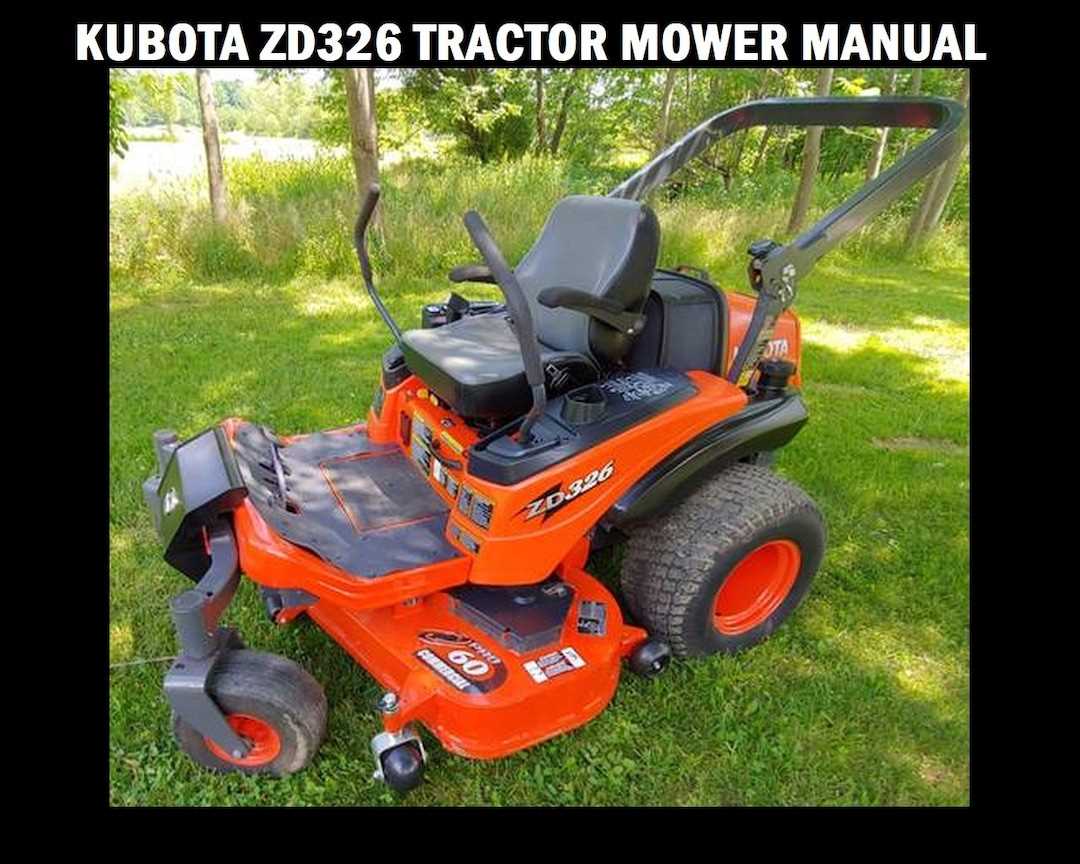 kubota zd326 owners manual