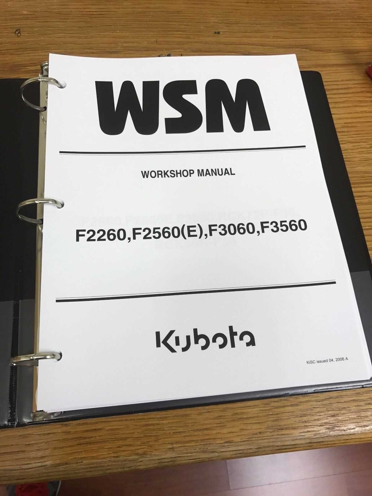 kubota f3060 owners manual