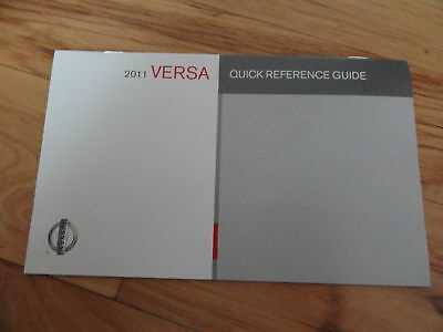 2011 nissan versa owners manual