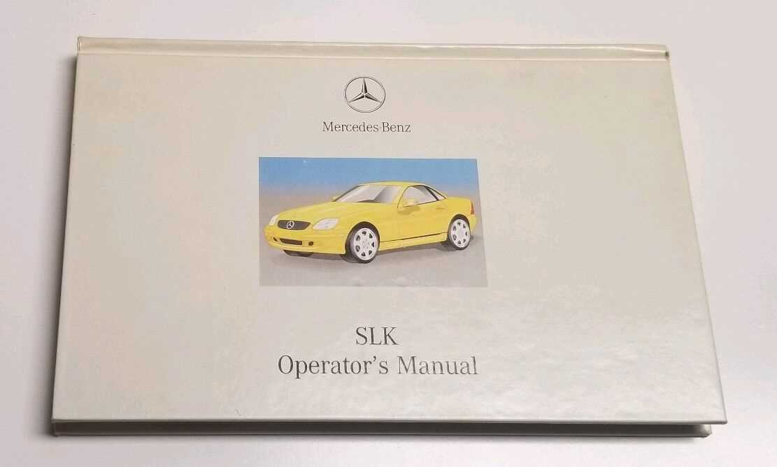 2001 mercedes benz slk 320 owners manual